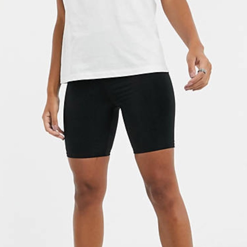 Collusion Disco Legging Shorts in Black
